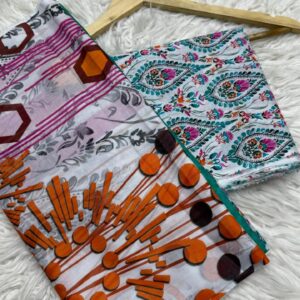 3 Piece Unstiched Mahaveer Lawn